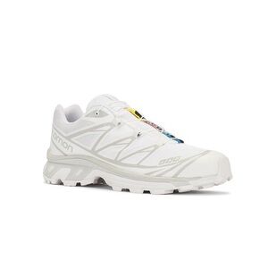 Salomon XT-6 in white & lunar rock size 7.5